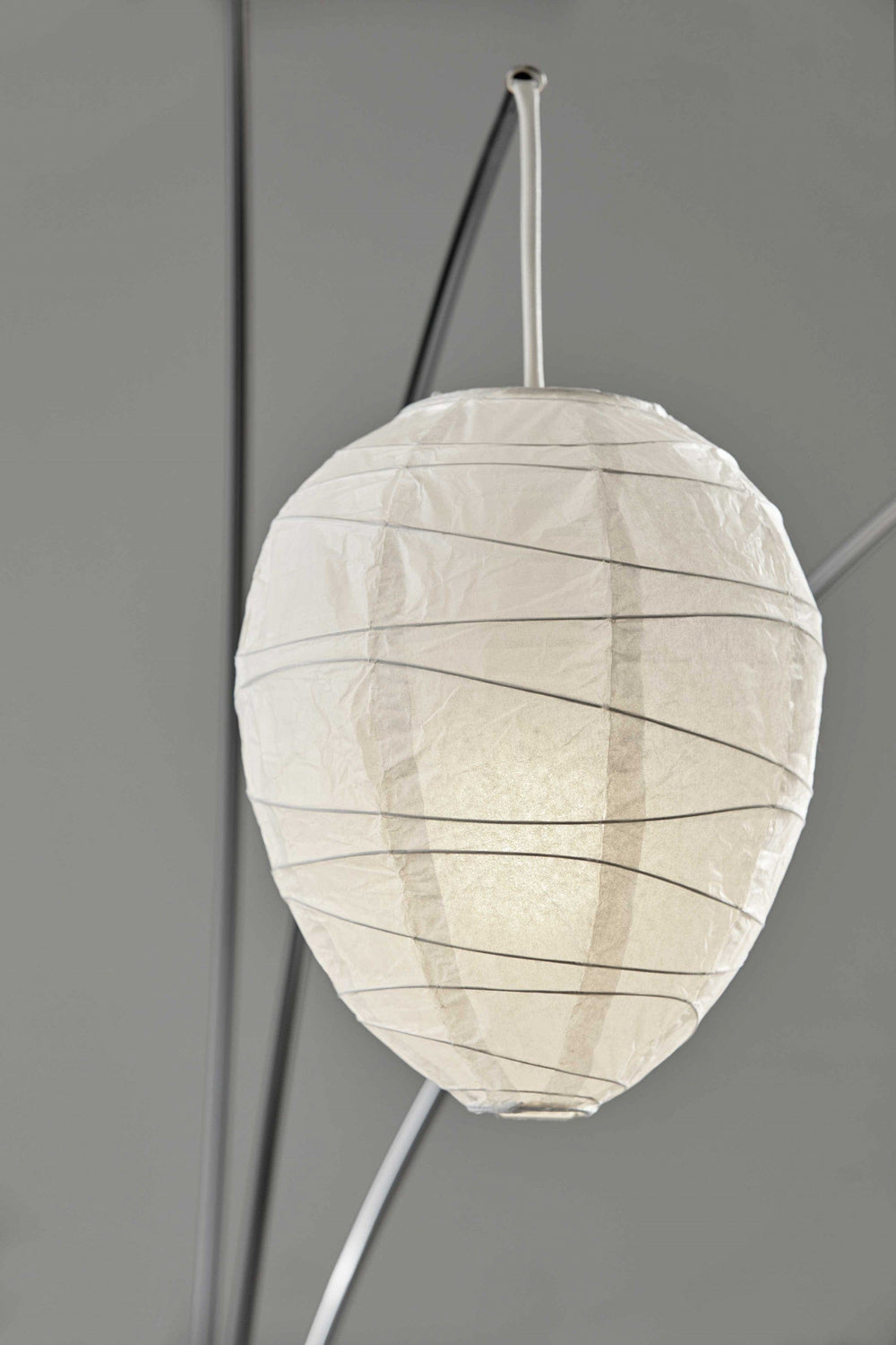 11" X 46"X 82" Brushed Steel Metal Arc Lamp - Homeroots - Flyclothing LLC