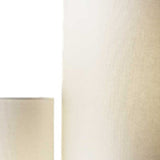 68" Steel Three Light Floor Lamp With White Linen Cylinder Shades - Homeroots - Flyclothing LLC