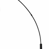 77" Antiqued Bronze Arched Floor Lamp With Groovy Beige Abstract Wicker Globe Shade - Homeroots - Flyclothing LLC