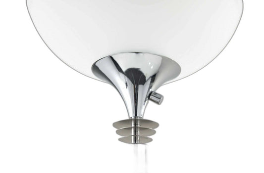 Modern Chrome Thick Pole Torchiere Floor Lamp - Homeroots - Flyclothing LLC