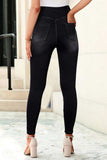 High Waist Jeans with Pockets - Trendsi - Flyclothing LLC