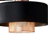 60" Copper Task Floor Lamp With Black Metal Drum Shade - Homeroots - Flyclothing LLC