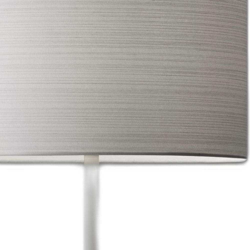 White On White Metal Table Lamp - Homeroots - Flyclothing LLC