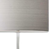 White On White Metal Table Lamp - Homeroots - Flyclothing LLC