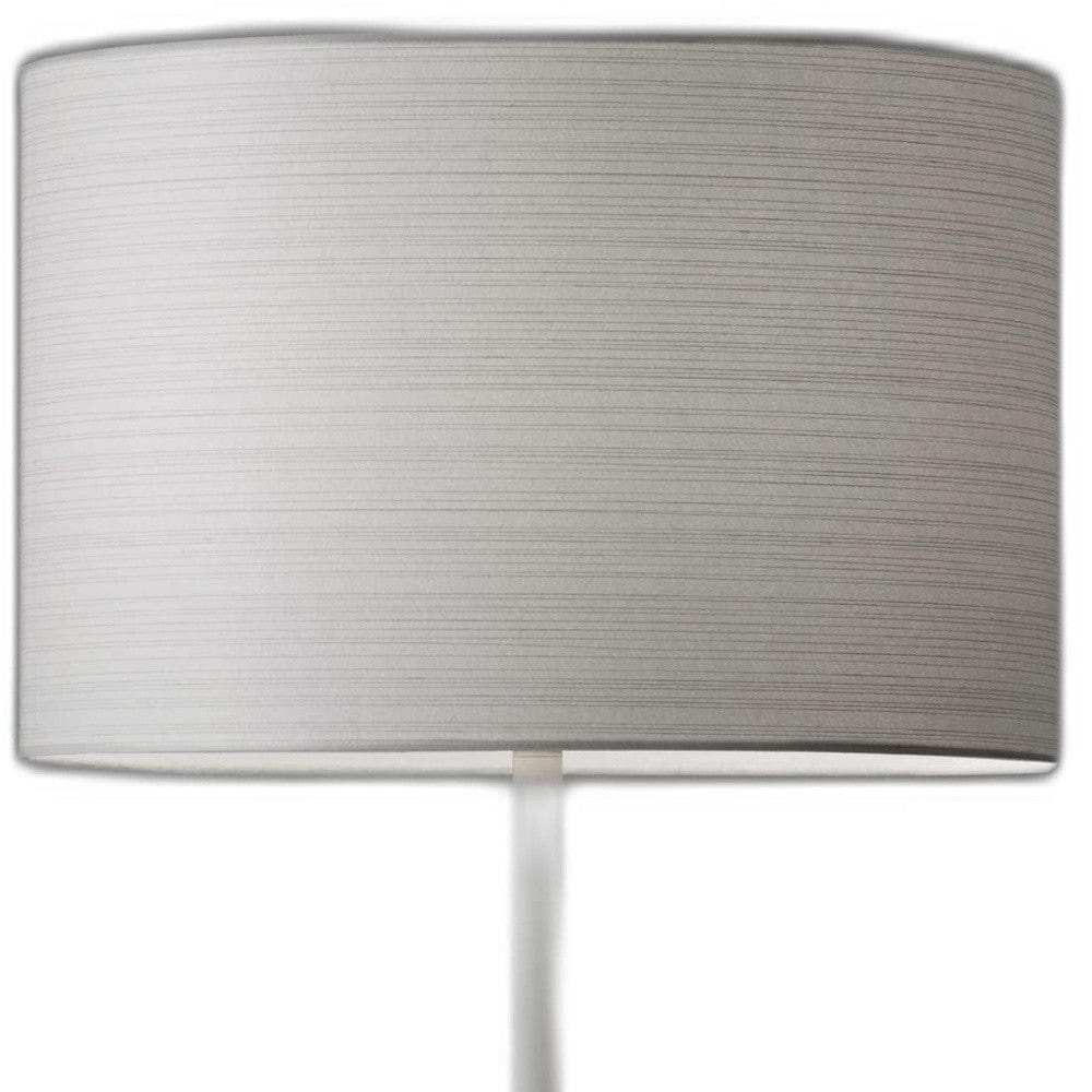 White On White Metal Table Lamp - Homeroots - Flyclothing LLC