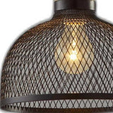 Caged Black Metal Small Ceiling Pendant - Homeroots - Flyclothing LLC