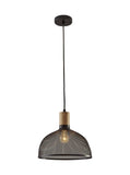 Caged Black Metal Large Ceiling Pendant - Homeroots - Flyclothing LLC