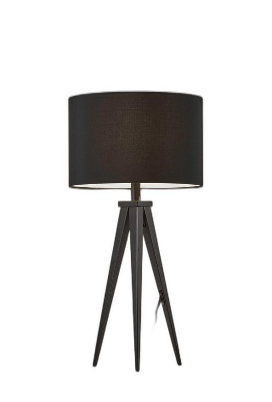 Treble Black Metal Table Lamp - Homeroots - Flyclothing LLC