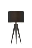 Treble Black Metal Table Lamp - Homeroots - Flyclothing LLC