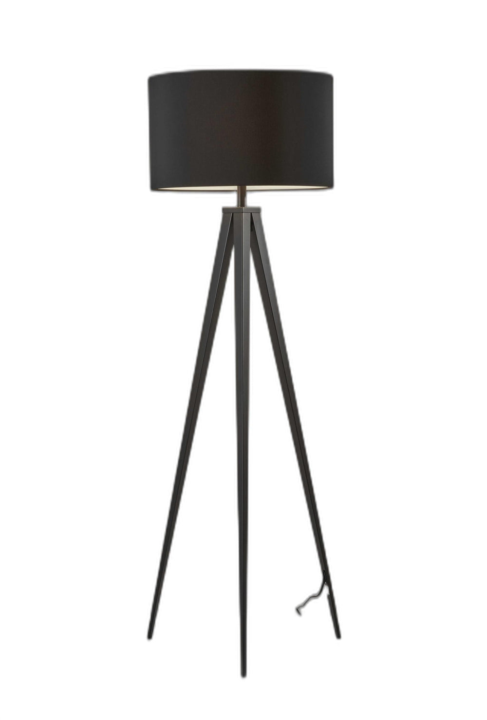 62" Black Tripod Floor Lamp With Black Drum Shade - Homeroots - Flyclothing LLC