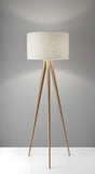 60" Tripod Floor Lamp With White Drum Shade - Homeroots - Flyclothing LLC
