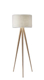 60" Tripod Floor Lamp With White Drum Shade - Homeroots - Flyclothing LLC