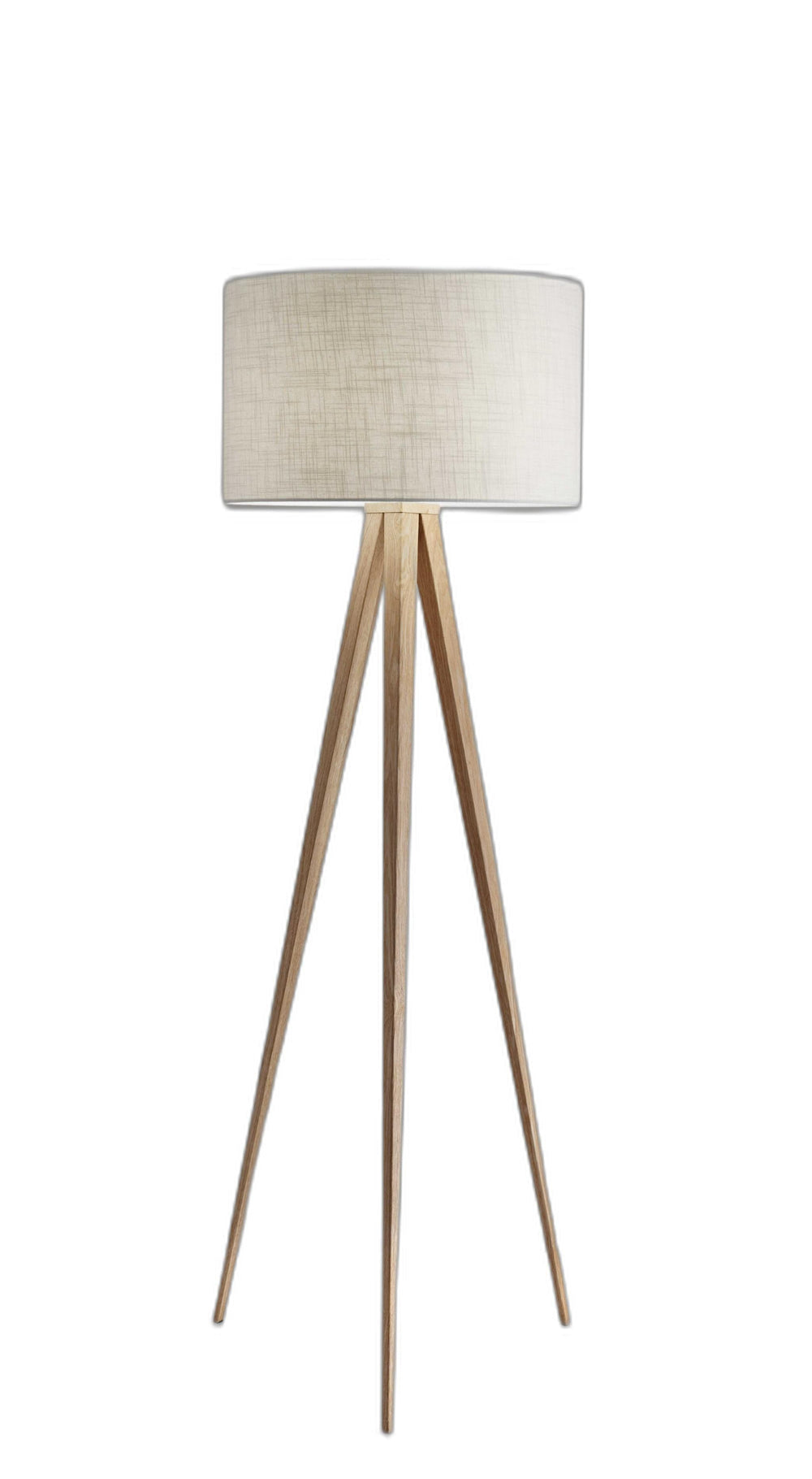 60" Tripod Floor Lamp With White Drum Shade - Homeroots - Flyclothing LLC