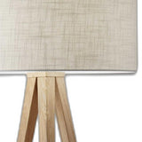 60" Tripod Floor Lamp With White Drum Shade - Homeroots - Flyclothing LLC