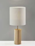 Natural Wood Circular Block Table Lamp - Homeroots - Flyclothing LLC
