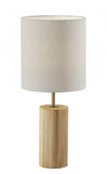 Natural Wood Circular Block Table Lamp - Homeroots - Flyclothing LLC