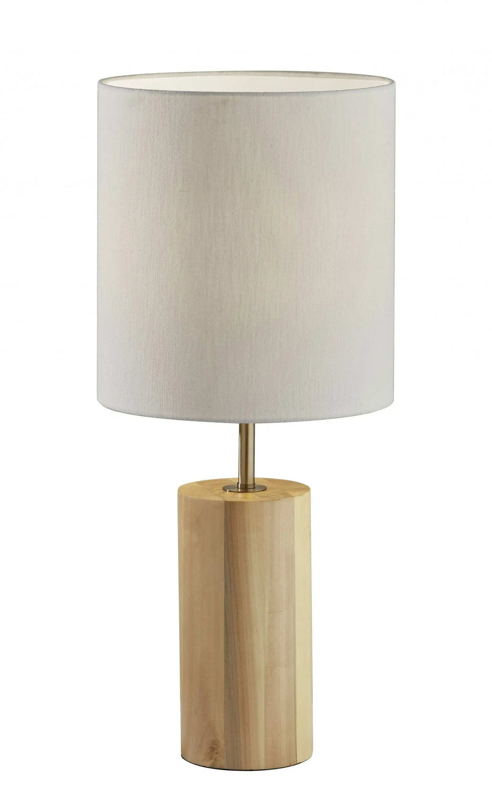 Natural Wood Circular Block Table Lamp - Homeroots - Flyclothing LLC