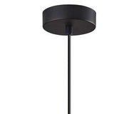 Gnome Smoked Glass Black Metal Pendant Lamp - Homeroots - Flyclothing LLC