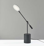 Three Color Adjustable Floor Lamp Black Metal Saucer Led - Homeroots - Flyclothing LLC