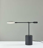 Three Color Adjustable Floor Lamp Black Metal Saucer Led - Homeroots - Flyclothing LLC