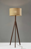 59" Tripod Floor Lamp With Brown Drum Shade - Homeroots - Flyclothing LLC
