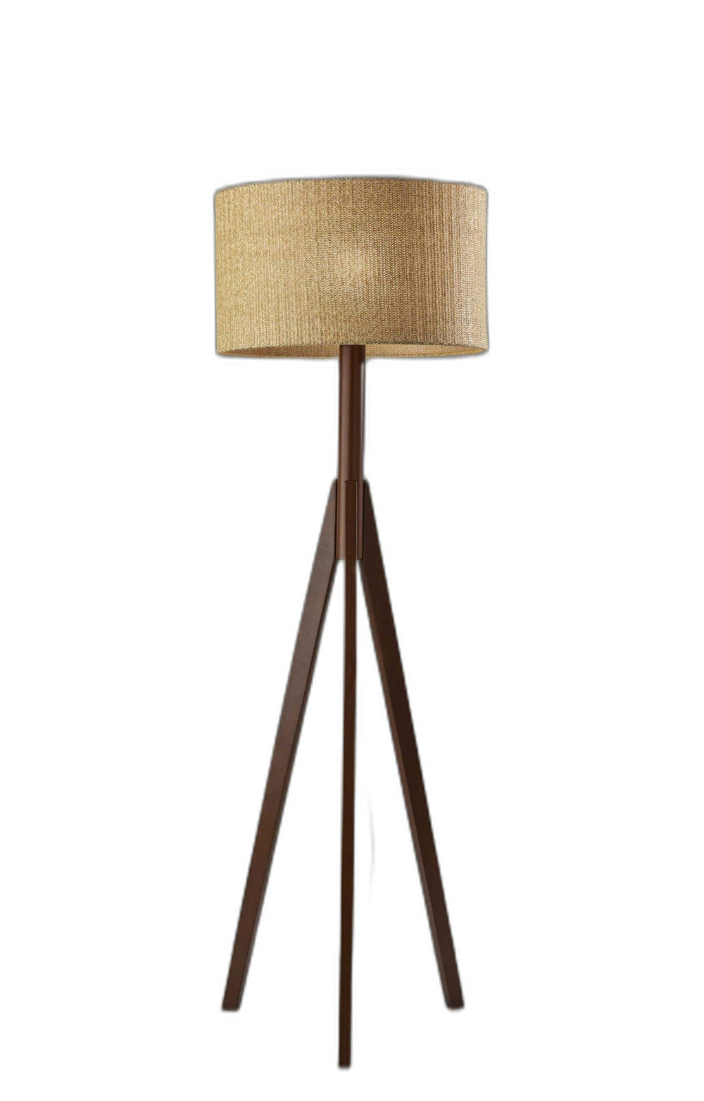 59" Tripod Floor Lamp With Brown Drum Shade - Homeroots - Flyclothing LLC
