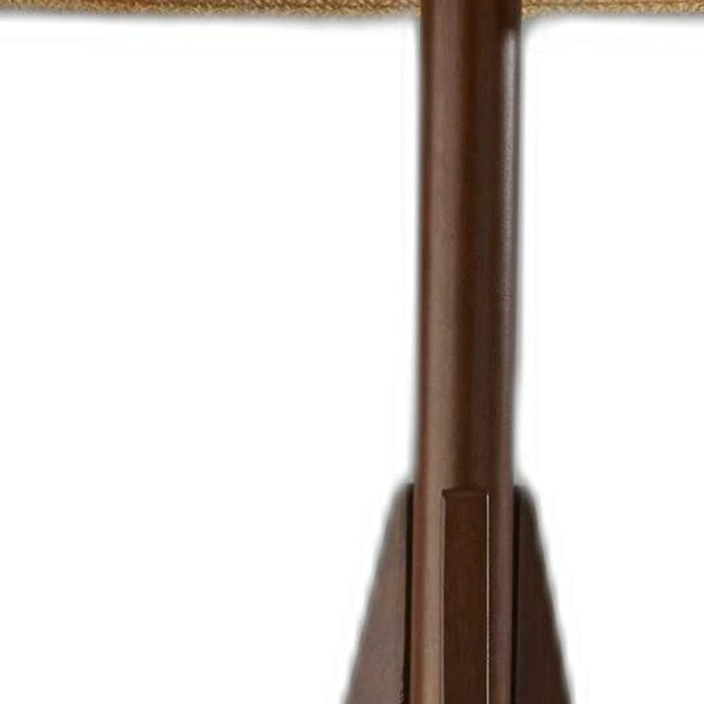 59" Tripod Floor Lamp With Brown Drum Shade - Homeroots - Flyclothing LLC