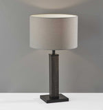 Black Wood Monument Table Lamp - Homeroots - Flyclothing LLC