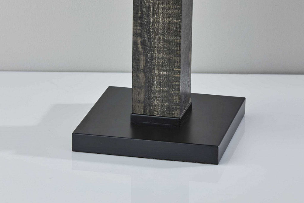 Black Wood Monument Table Lamp - Homeroots - Flyclothing LLC