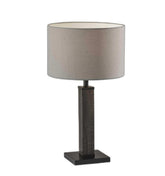 Black Wood Monument Table Lamp - Homeroots - Flyclothing LLC