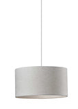 White Fabric Sleek Drum Pendant Lamp - Homeroots - Flyclothing LLC