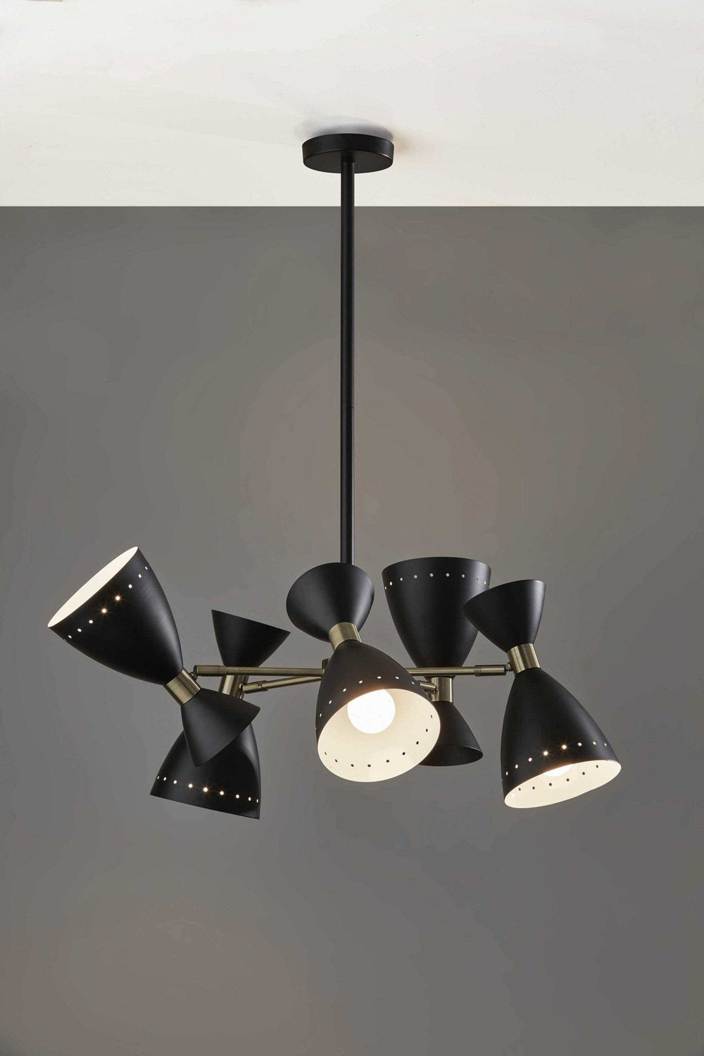 Cinco Diabolo Adjustable Black Metal Pendant - Homeroots - Flyclothing LLC