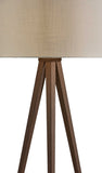 60" Tripod Floor Lamp With White Drum Shade - Homeroots - Flyclothing LLC