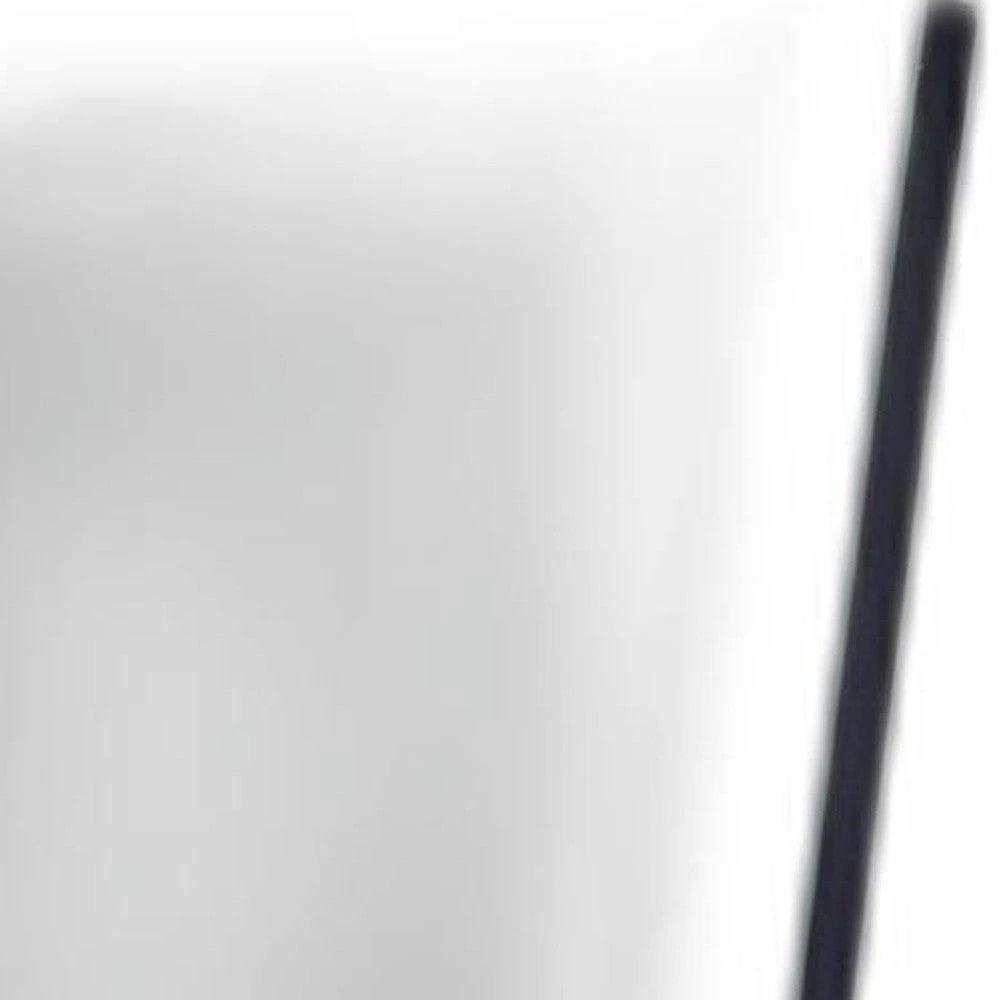 57" Black Rectangle Cheval Standing Metal Framed - Homeroots - Flyclothing LLC