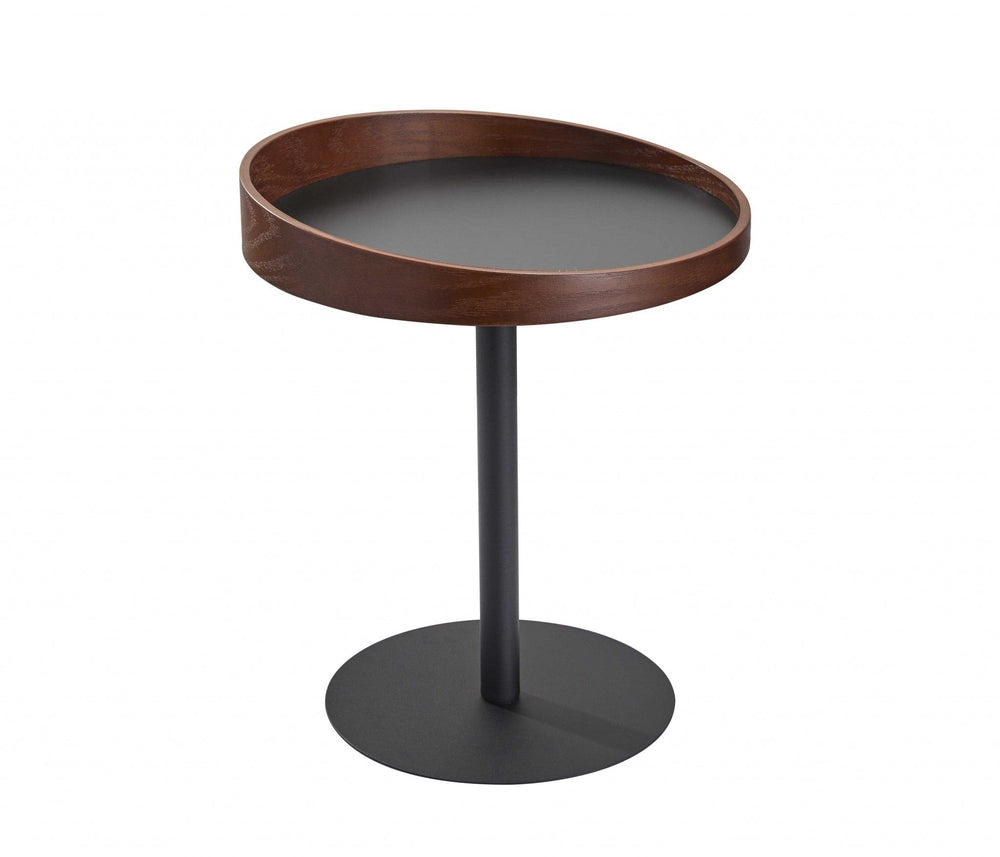 18" X 18" X 20-21.5" Black End Table - Homeroots - Flyclothing LLC