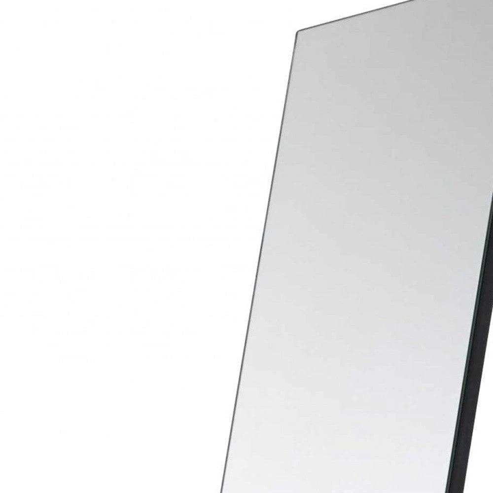Black Rectangle Cheval Standing Metal Mirror - Homeroots - Flyclothing LLC