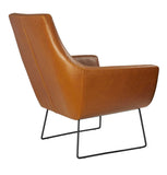 Retro Mod Distressed Camel Faux Leather Arm Chair - Homeroots - Flyclothing LLC
