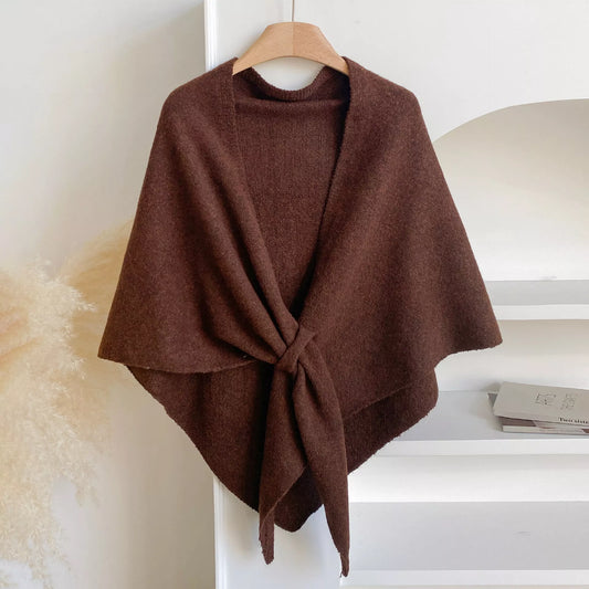 Knitted Solid Color Scarf Shawl - Trendsi - Flyclothing LLC