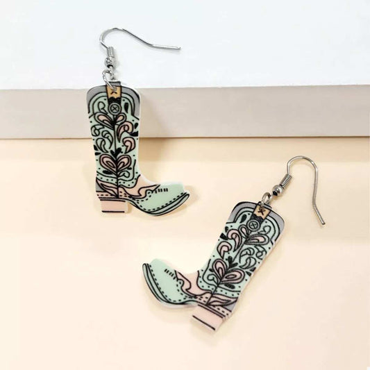 Western Boot Dangle Earrings - Trendsi - Flyclothing LLC