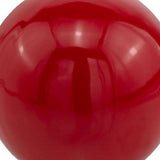 4" X 4" X 4" Red Aluminum Poppy Sphere - Homeroots