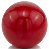 4" X 4" X 4" Red Aluminum Poppy Sphere - Homeroots