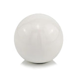 4" X 4" X 4" White Aluminum Sphere - Homeroots