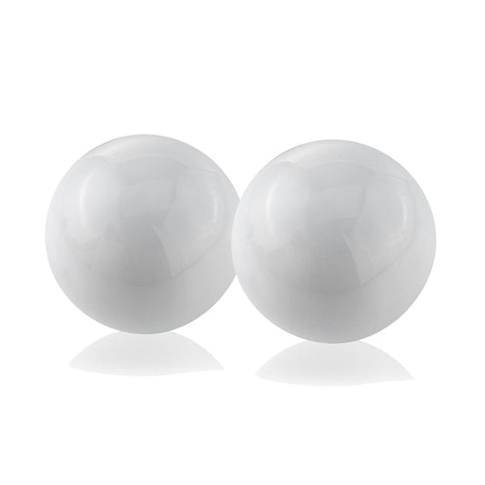 4" X 4" X 4" White Aluminum Sphere - Homeroots