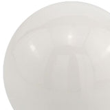 4" X 4" X 4" White Aluminum Sphere - Homeroots