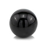 4" Black Aluminum Decorative Orb Tabletop Sculpture - Homeroots
