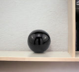 4" Black Aluminum Decorative Orb Tabletop Sculpture - Homeroots