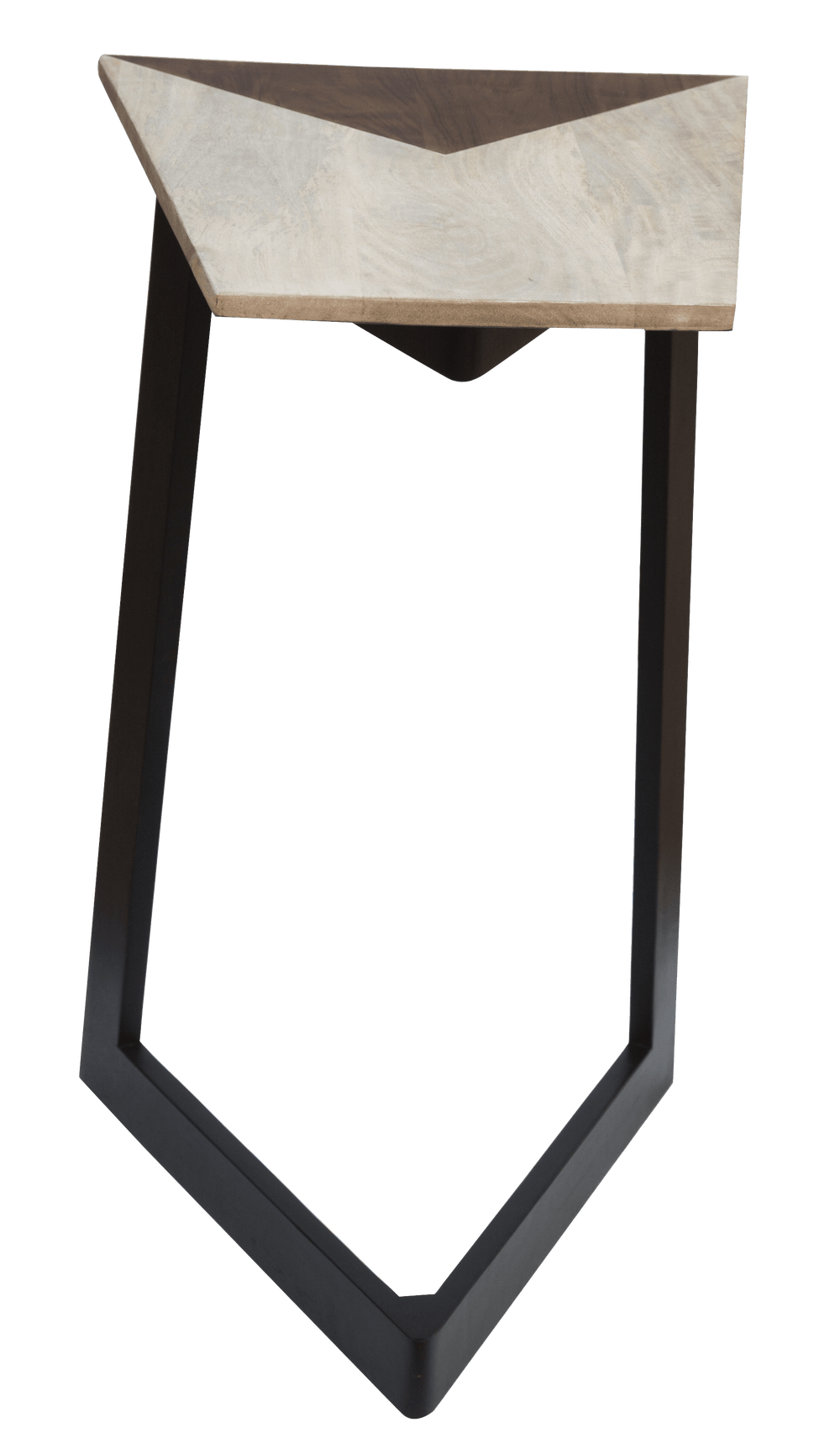 28" Black And Brown Solid Wood End Table - Homeroots - Flyclothing LLC