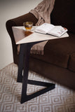 28" Black And Brown Solid Wood End Table - Homeroots - Flyclothing LLC
