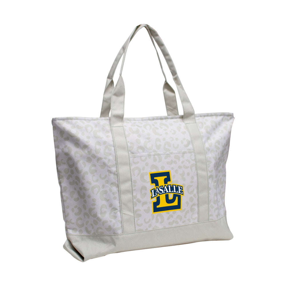 La Salle Leopard Pattern Tote - Logo Brands - Flyclothing LLC