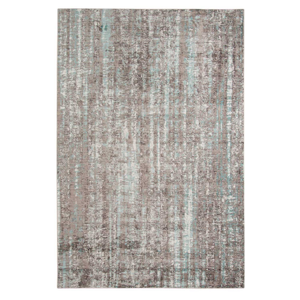 4' X 6' Ivory and Gray Abstract Power Loom Area Rug - Homeroots - Flyclothing LLC